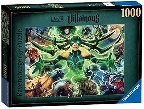 Ravensburger - Puzzle Villainous: Hela, Collezione Villainous, 1000 Pezzi, Puzzle Adulti