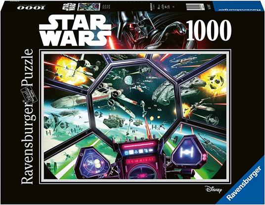 Ravensburger - Puzzle Star Wars: Cabina del TIE Fighter, 1000 Pezzi, Puzzle  Adulti - Ravensburger - Puzzle 1000 pz - illustrati - Puzzle da 1000 a 3000  pezzi - Giocattoli