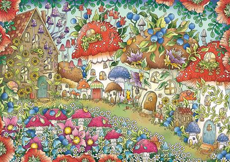 Ravensburger - Puzzle Case di fiori e funghi, 1000 Pezzi, Puzzle Adulti - 2
