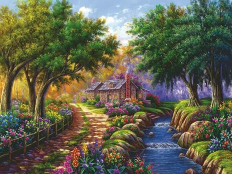 Ravensburger - Puzzle Cottage lungo il fiume, 1500 Pezzi, Puzzle Adulti - 2