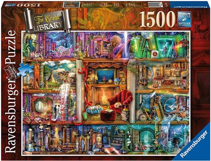 Ravensburger - Puzzle La grande libreria, 1500 Pezzi, Puzzle Adulti