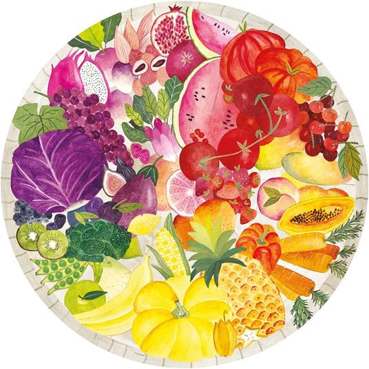 Ravensburger - Puzzle Circolare Frutta e verdura, Collezione Circle of Colors 500 Pezzi, Puzzle Adulti - 3