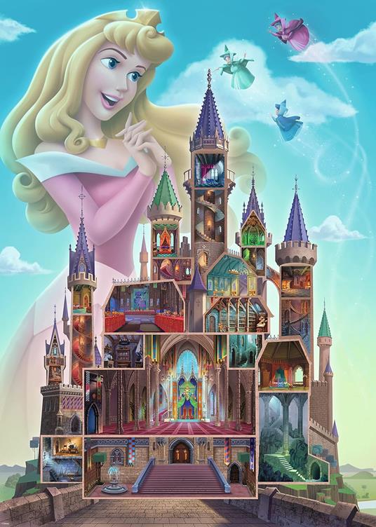 Ravensburger - PuzzleBelle - Disney Castles, Collezione Disney Collector's Edition, 1000 Pezzi, Puzzle Adulti - 6