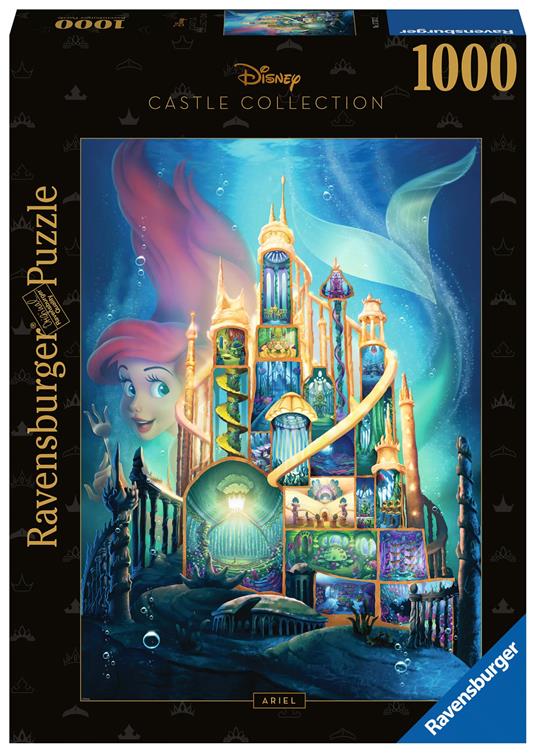 Ravensburger - Puzzle Ariel - Disney Castles, 1000 Pezzi, Puzzle Adulti -  Ravensburger - Disney Collectors Edition - Puzzle da 300 a 1000 pezzi -  Giocattoli | IBS