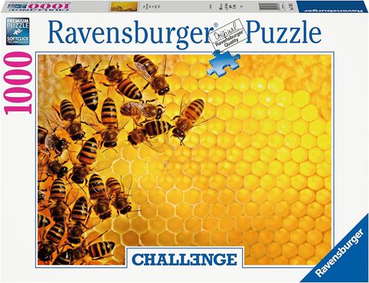 Ravensburger - Puzzle Alveare Api, Collezione Challenge, 1000 Pezzi, Puzzle  Adulti - Ravensburger - Puzzle 1000 pz - illustrati - Puzzle da 300 a 1000  pezzi - Giocattoli