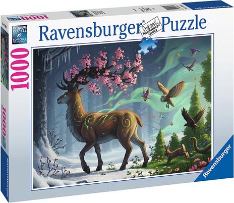 Ravensburger - Puzzle Cervo in primavera, 1000 Pezzi, Puzzle Adulti - 2