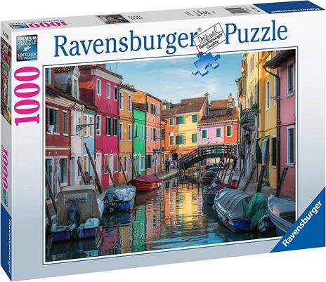 Ravensburger - Puzzle Burano, Italia, 1000 Pezzi, Puzzle Adulti - 2