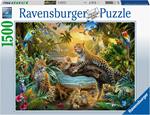 Ravensburger - Puzzle Leopardi nella giungla, 1500 Pezzi, Puzzle Adulti