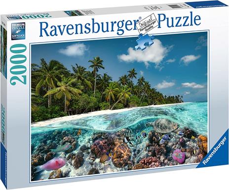 Ravensburger - Puzzle Un tuffo alle Maldive, 2000 Pezzi, Puzzle Adulti - 2