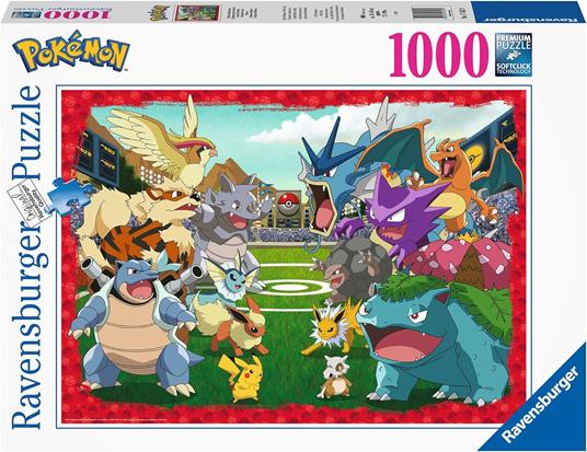 Ravensburger - Puzzle Pokémon, 1000 Pezzi, Puzzle Adulti - Ravensburger -  Puzzle 1000 pz - illustrati - Puzzle da 300 a 1000 pezzi - Giocattoli | IBS