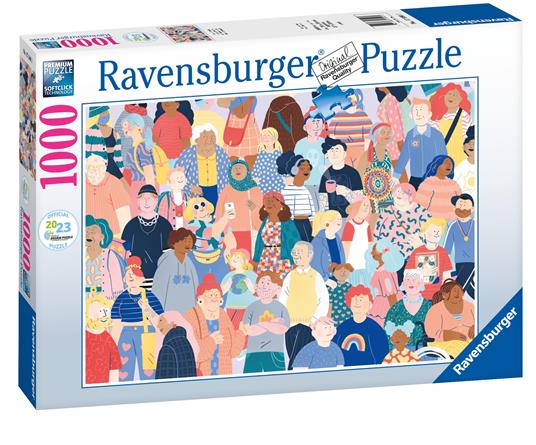 Ravensburger - Puzzle Puzzle People WJPC, 1000 Pezzi, Puzzle Adulti