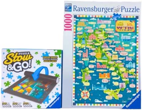 Ravensburger - Puzzle Tour dei vini d'Italia, 1000 Pezzi, Puzzle Adulti