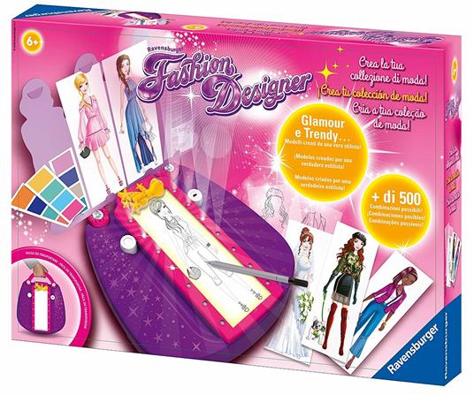 Ravensburger - Fashion Designer, Crea la tua Collezione di Moda, Gioco  Creativo per Disegnare, Bambini 6+ Anni