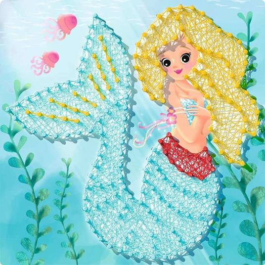 Ravensburger - String it Midi Oceano e Sirena, Gioco Creativo per Bambine e Bambini, Età Raccomandata 7+ - 3