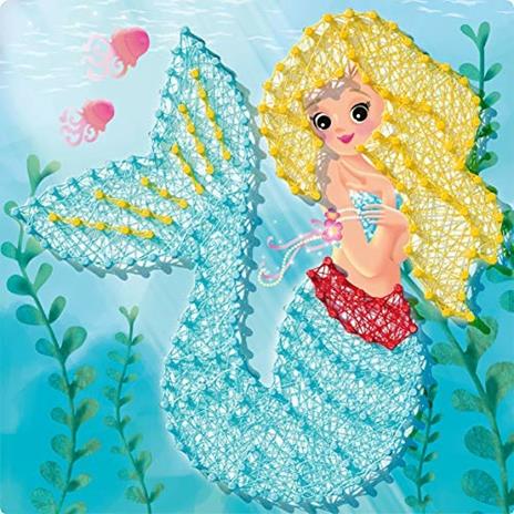 Ravensburger - String it Midi Oceano e Sirena, Gioco Creativo per Bambine e Bambini, Età Raccomandata 7+ - 8