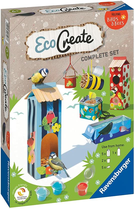 Ravensburger - EcoCreate Midi, Tema Mostri, Gioco Creativo e Bricolage  Upcycling, Set Fai-Da-Te per Bambini, Età 6+ Anni - Ravensburger -  EcoCreate - Pittura - Giocattoli