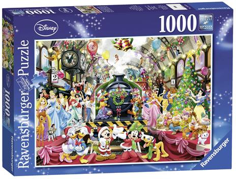 Ravensburger - Puzzle Il treno di Natale Disney, 1000 Pezzi, Puzzle Adulti - 10