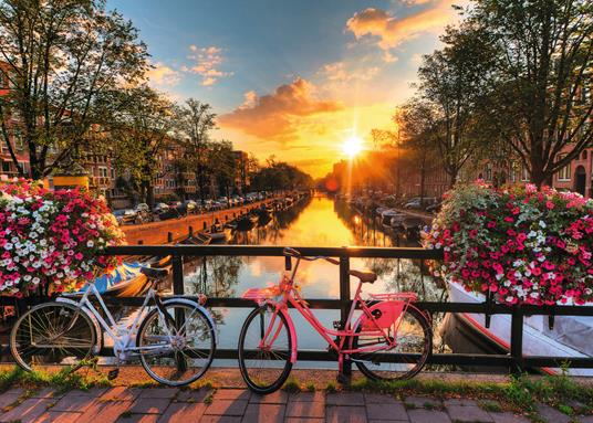 Ravensburger - Puzzle Biciclette ad Amsterdam, 1000 Pezzi, Puzzle Adulti - 9