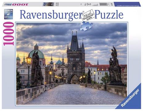 Ravensburger - Puzzle The walk across the Charles Bridge, 1000 Pezzi, Puzzle Adulti - 2