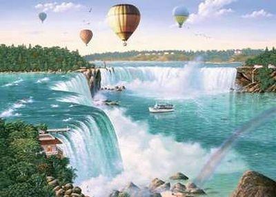 Puzzle 1000 pz. Fantasy. Niagara Falls - 5