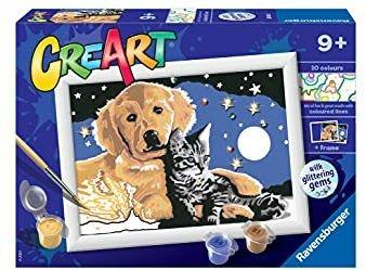 Ravensburger - CreArt Serie E: Cielo stellato, Kit per Dipingere con i Numeri,