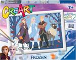 Ravensburger - CreArt Serie D: Frozen, Migliori Amici, Kit Dipingere i Numeri, Contiene una Tavola Prestampata, Pennello