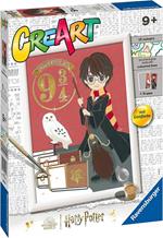 Ravensburger - CreArt Serie D: Harry Potter, Partenza per Hogwarts, Kit per Dipingere con i Numeri,