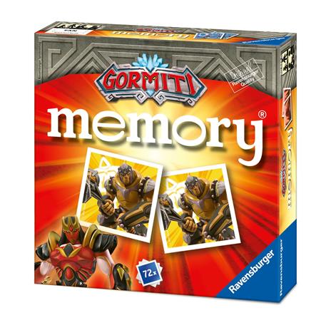 Ravensburger - Memory Versione Gormiti, 72 Tessere, Gioco Da Tavolo, 4+ Anni