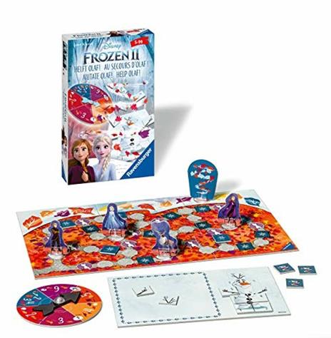 Ravensburger - Frozen 2 Travel, Gioco da Tavolo Tascabile, 2-4 Giocatori, 5+ Anni - 3