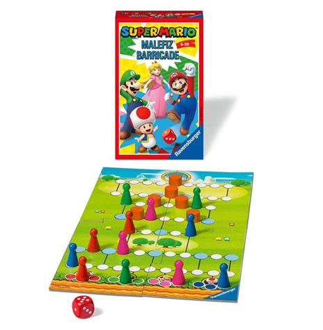 Ravensburger - Super Mario Travel, Gioco da Tavolo Tascabile, 2-4 Giocatori, 6+ Anni - 2