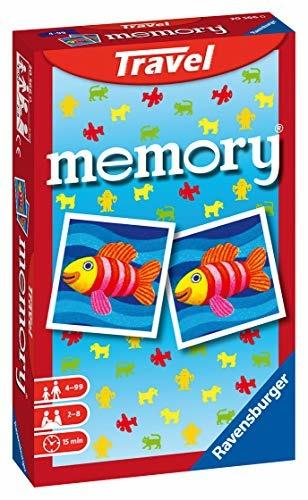 Ravensburger - Mini Memory Travel, Gioco da Tavolo Tascabile, 2-4 Giocatori, 8+ Anni - 2