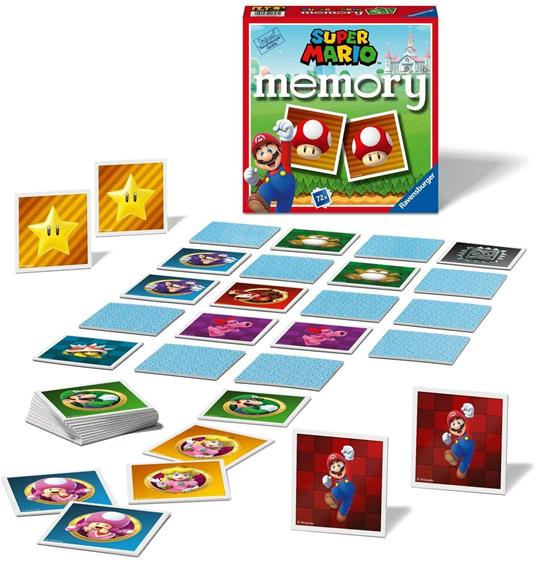 Ravensburger - Memory Versione Super Mario, 64 Tessere, Gioco Da Tavolo, 3+  Anni - Ravensburger - Memory - Giochi di memoria - Giocattoli | IBS