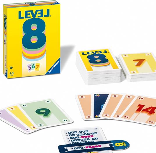 Ravensburger - Level 8, Gioco di Carte per tutta la famiglia, da 2 a 6 giocatori, 8+ Anni - 6