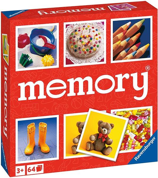 Ravensburger - Memory Junior, 64 Tessere, Gioco Da Tavolo, 3+ Anni - 8