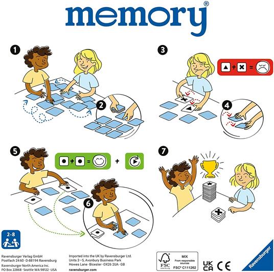 Ravensburger - Memory Versione Peppa Pig, 64 Tessere, Gioco Da Tavolo, 3+ Anni - 5