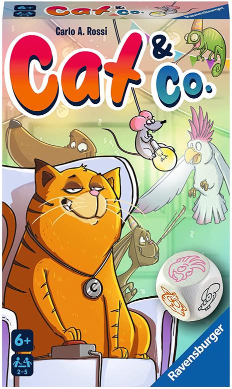 Ravensburger - Cat&Co, Gioco Tascabile, 2-5 Giocatori, 6+ Anni