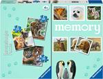 Ravensburger - Cuccioli, Memory 48 Carte + 3 Puzzle Bambino da 25/36/49 pezzi, 4+ AnniBambino da 25/36/49 pezzi, 4+ Anni