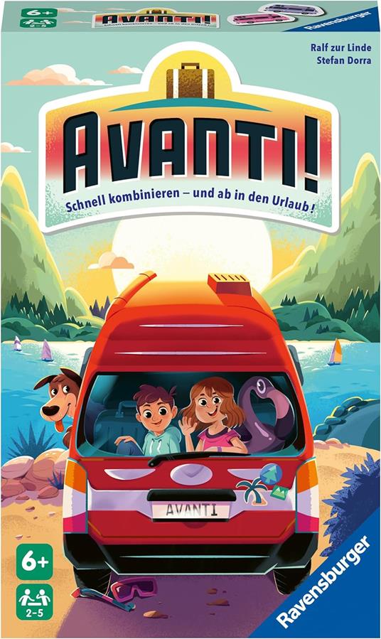 Ravensburger - Avanti!, Gioco Tascabile, 2-5 giocatori, 6+ anni