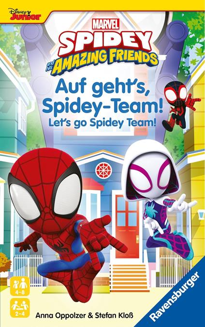 Ravensburger - Spidey and Friends, Gioco Tascabile, 2-5 giocatori, 6+ anni