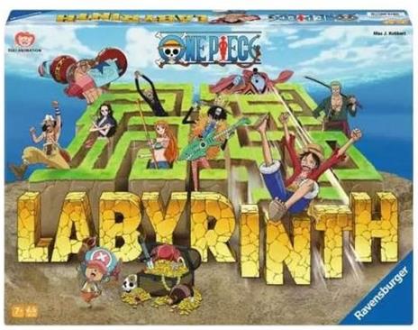 Ravensburger - Labirinto One Piece, Gioco da Tavolo per Tutta la Famiglia, 2-4 Giocatori, 7+ Anni, Edizione in Italiano