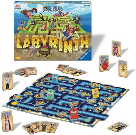 Ravensburger - Labirinto One Piece, Gioco da Tavolo per Tutta la Famiglia, 2-4 Giocatori, 7+ Anni, Edizione in Italiano - 3