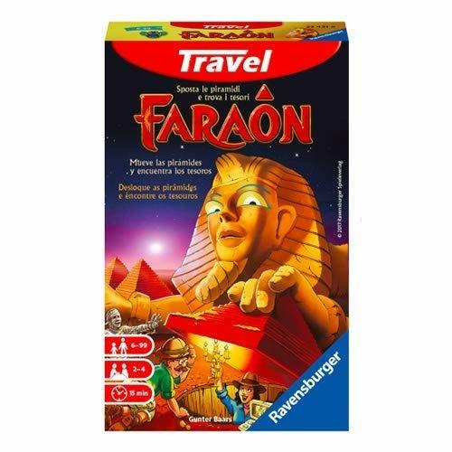 Ravensburger - Faraon Travel Edition, Gioco da Tavolo Tascabile, 2-4 Giocatori, 6+ Anni - 4