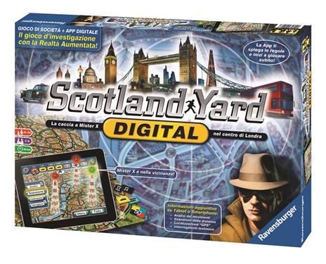 Ravensburger  Scotland Yard Digital, Gioco Da Tavolo, Da 2 a 6 Giocatori, 10+ Anni