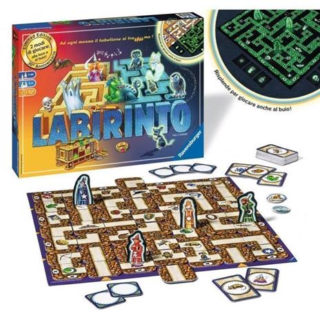 Ravensburger  Labirinto Magico Glow In The Dark, Gioco Da Tavolo, Da 2 A 4 Giocatori, 7+ Anni - 3