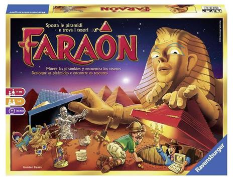 Ravensburger  Faraon, Gioco Da Tavolo, Da 1 A 5 Giocatori, 7+ Anni - 76