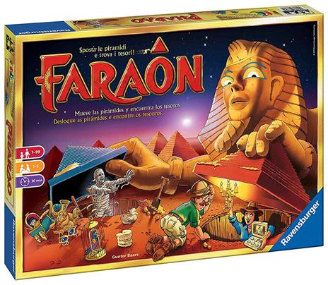 Ravensburger  Faraon, Gioco Da Tavolo, Da 1 A 5 Giocatori, 7+ Anni - 85