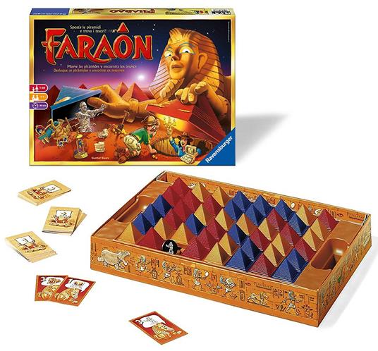 Ravensburger  Faraon, Gioco Da Tavolo, Da 1 A 5 Giocatori, 7+ Anni - 87