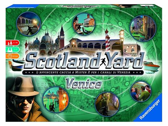 Ravensburger  Scotland Yard Venice, Gioco Da Tavolo, Da 2 a 6 Giocatori, 8+ Anni - 12