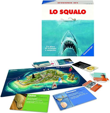 Ravensburger - Lo Squalo, Gioco per Tutta la Famiglia, Gioco di Strategia, 2-4 Giocatori, 12+ Anni - 6