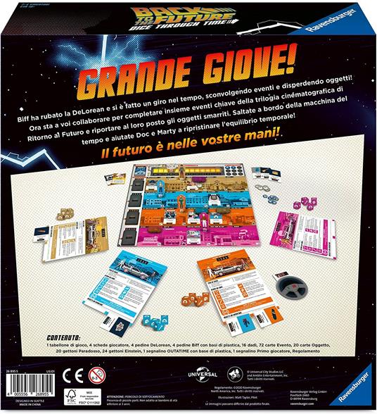 Ravensburger - Back To The Future Versione Italiana - Gioco Da Tavolo  Strategico, 2-4 giocatori, 10+ Anni - Ravensburger - Family Games - Giochi  di ruolo e strategia - Giocattoli | IBS